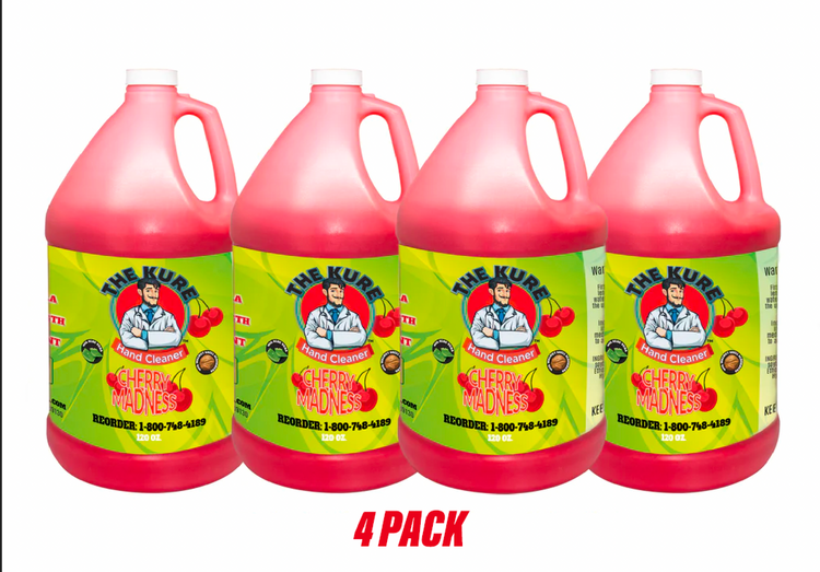 The Kure Cherry Madness Natural Premium Industrial Hand Cleaner 4 Gallons