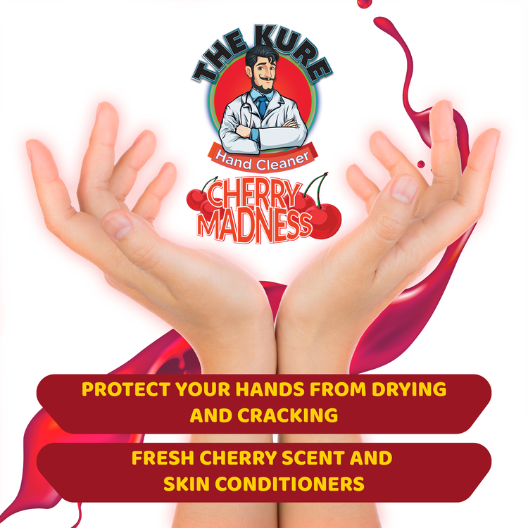 The Kure Cherry Madness Natural Premium Industrial Hand Cleaner 4 Gallons