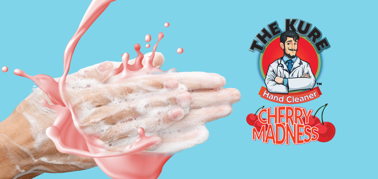 The Kure Cherry Madness Premium Natural Hand Cleaner Collection