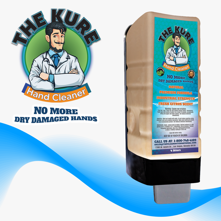 The Kure Natural Industrial Premium Hand Cleaner Starter Kit  (3 gallons with Dispenser)