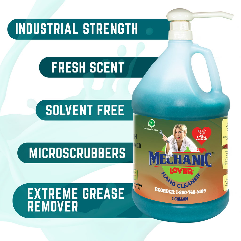 Mechanic Lover Natural Premium Hand Cleaner 1 gallon with pump – Top Clean  International
